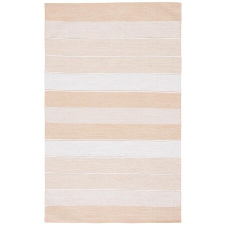 Safavieh 8 x 10 ft. Striped Kilim Flat Weave Rectangle Area Rug Ivory & Gold STK804D-8